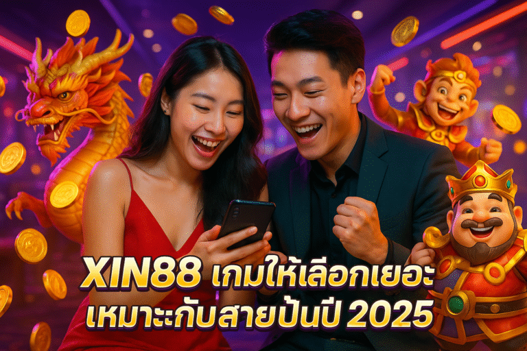 XIN88 เกมให้เลือกเยอะ เหมาะกับสายปั่นปี 2025